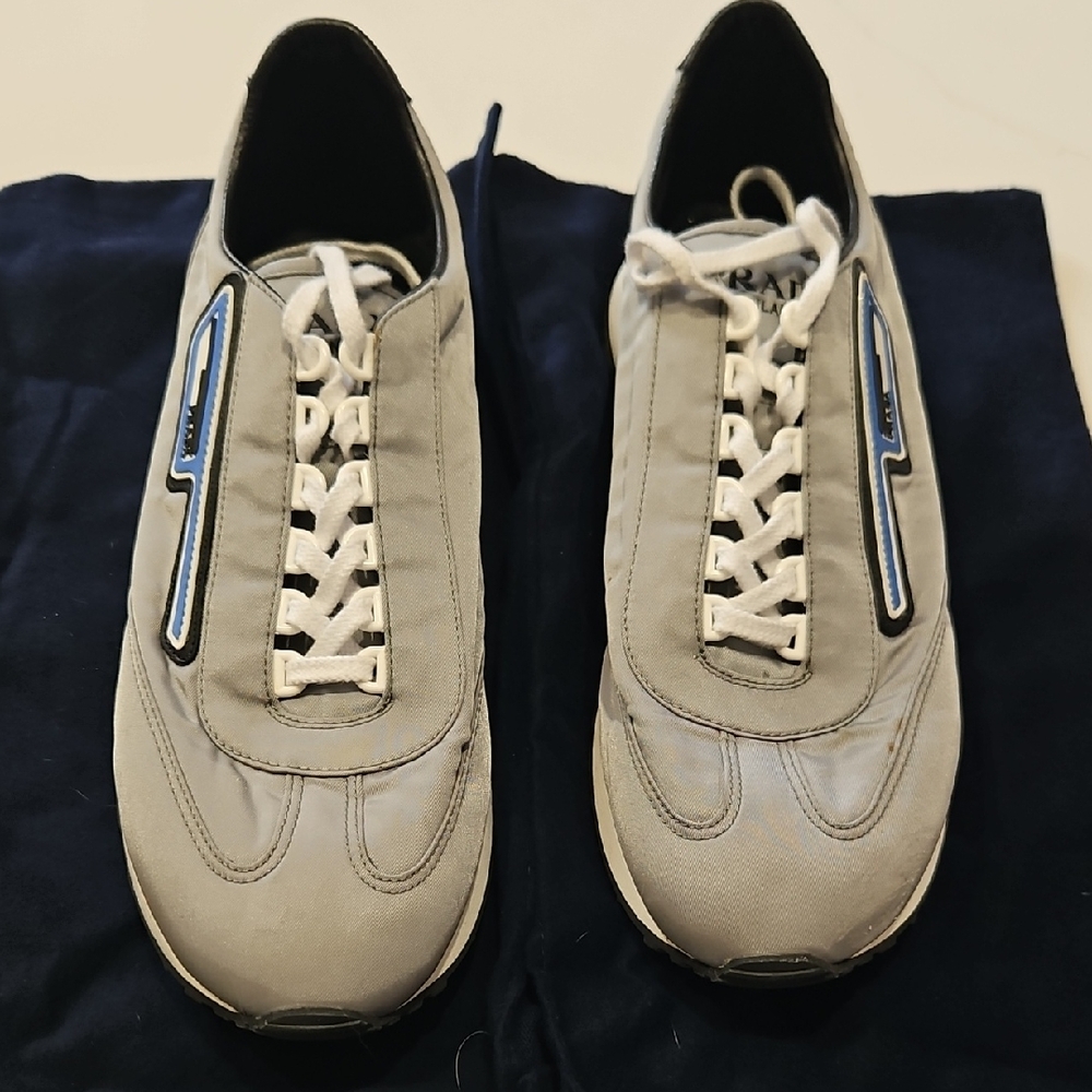Prada Milano Men's Grey Sneakers 10.5